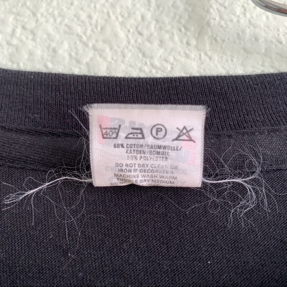 VINTAGE 80s Chess World Cup tee t-shirt top black short sleeve shirt graphic S - Picture 4 of 9